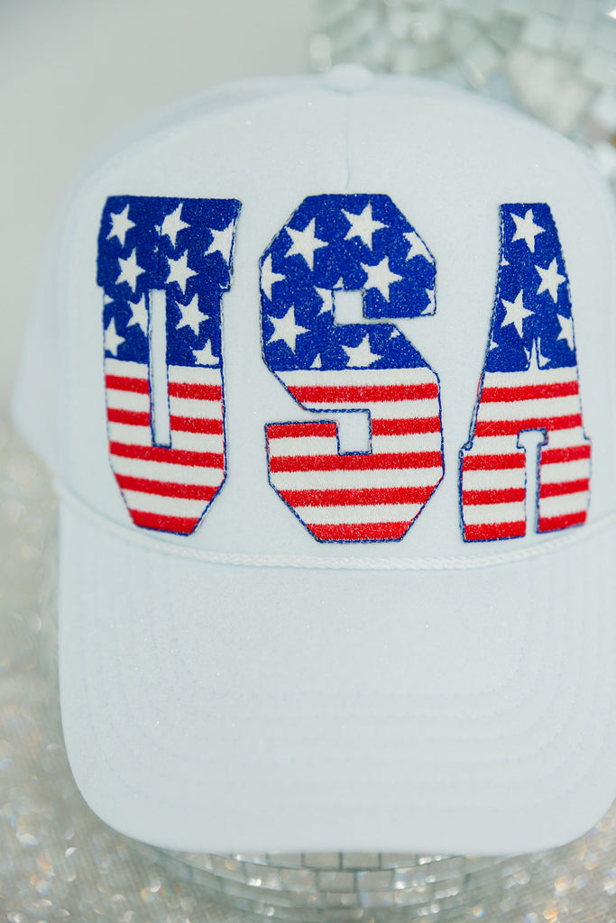 USA LETTERS TRUCKER HAT TRUCKER HAT Judith March