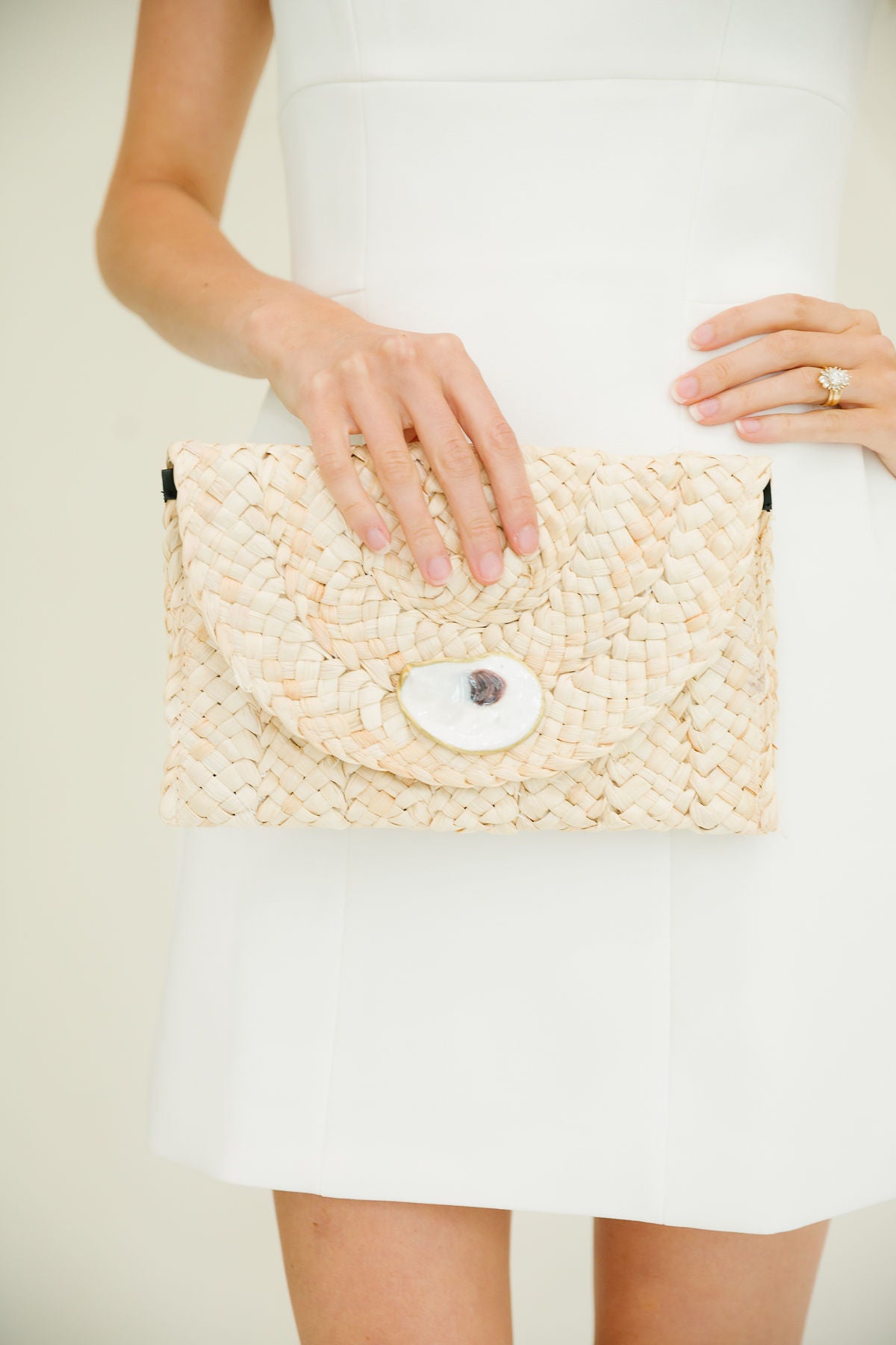 SEASIDE WOVEN CLUTCH PURSE Judith March