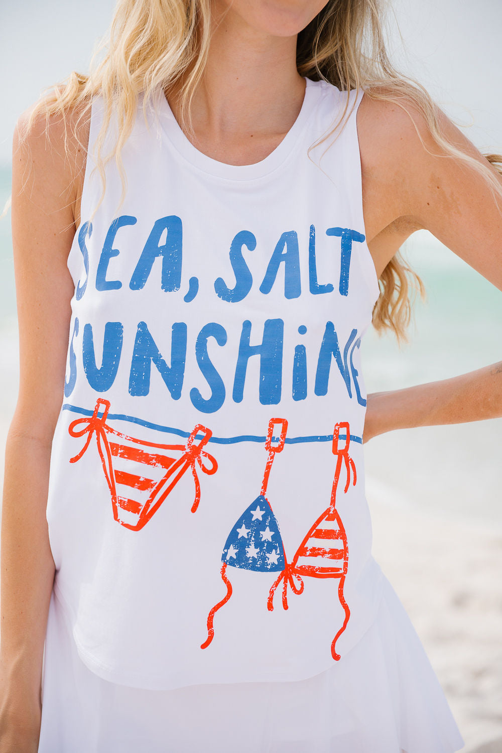 SEA, SALT & SUNSHINE TANK TANK Judith March
