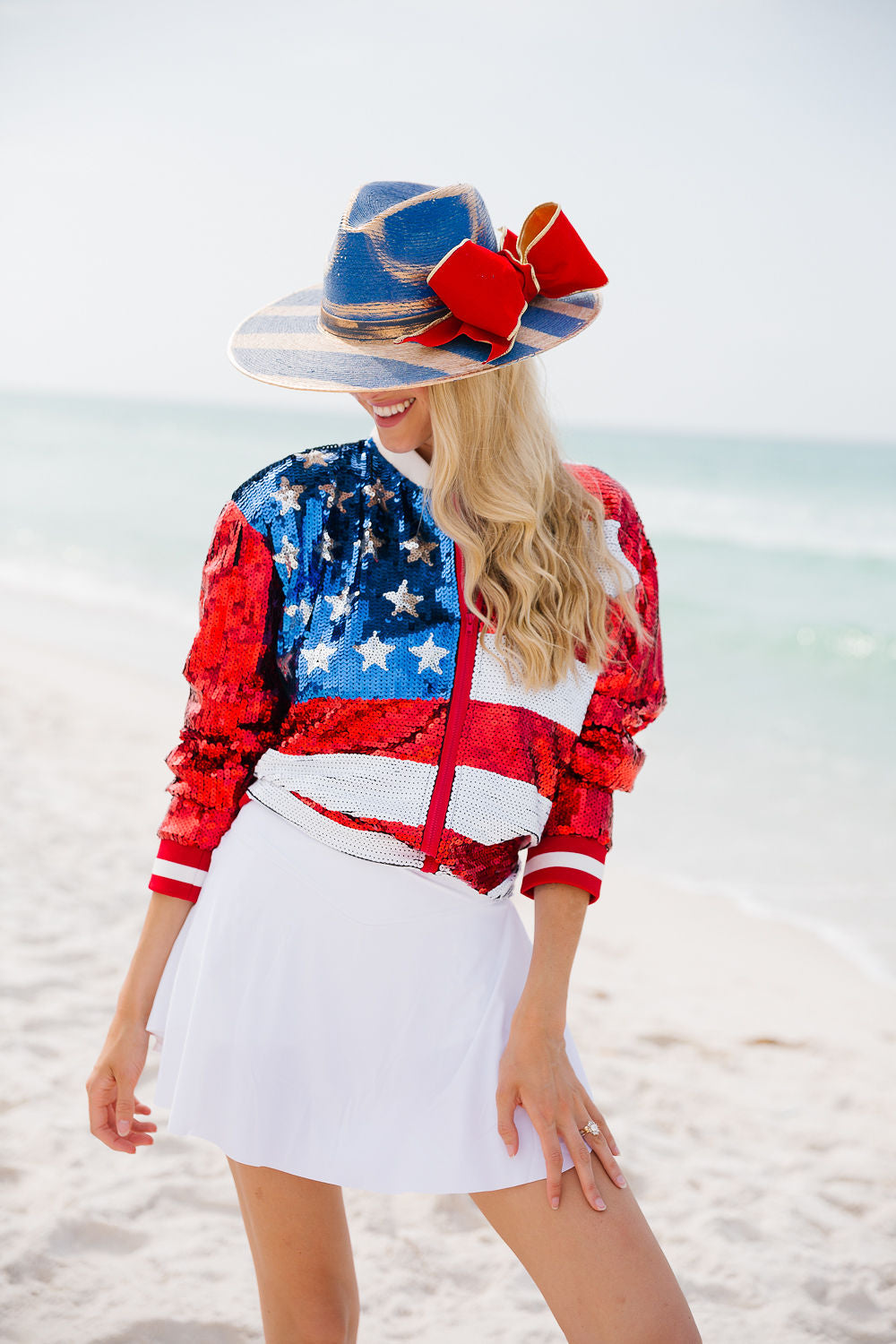 PROUD AMERICAN SEQUIN JACKET JACKET Judith March