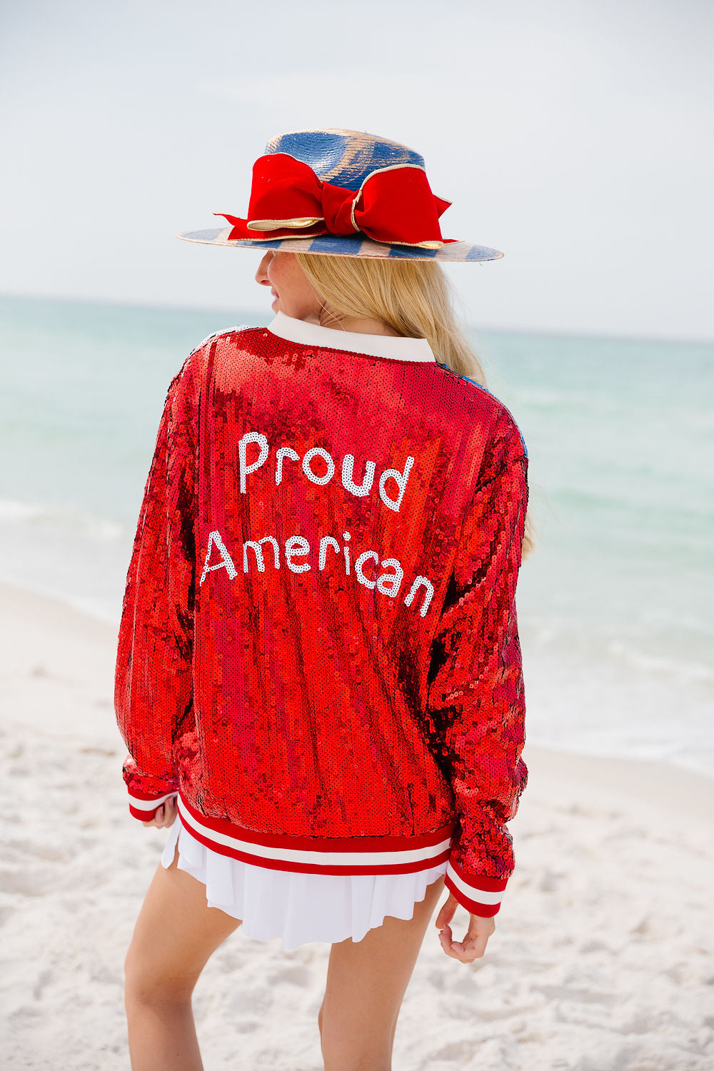 PROUD AMERICAN SEQUIN JACKET JACKET Judith March