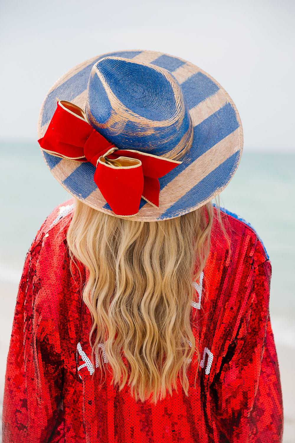 LIBERTY BOW STRIPED SUN HAT Sun hat Judith March