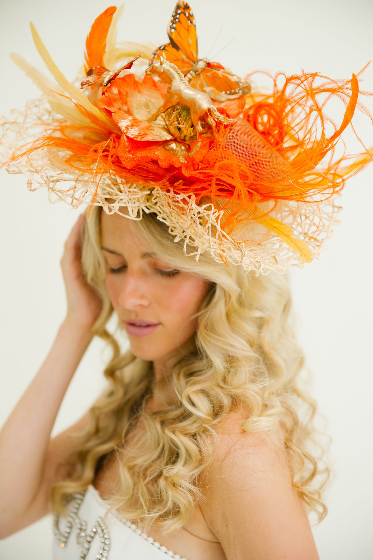 EMBER BLOOM FASCINATOR FASCINATOR Judith March