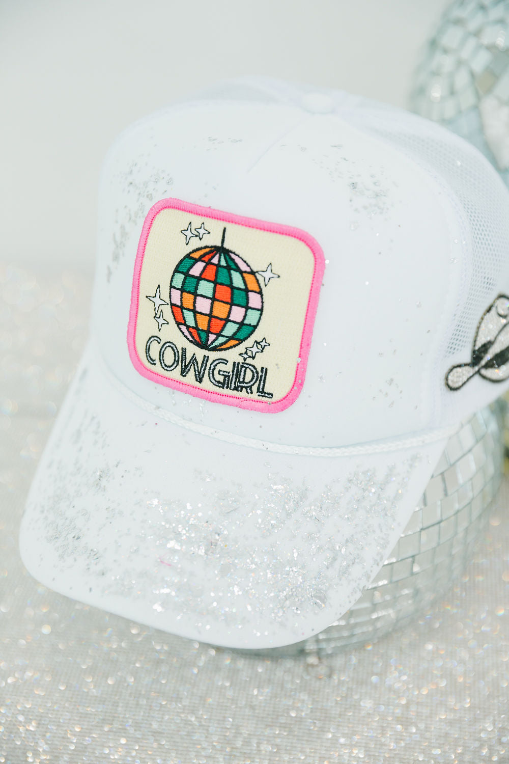 DISCO COWGIRL TRUCKER HAT LIMITED EDITION Judith March   