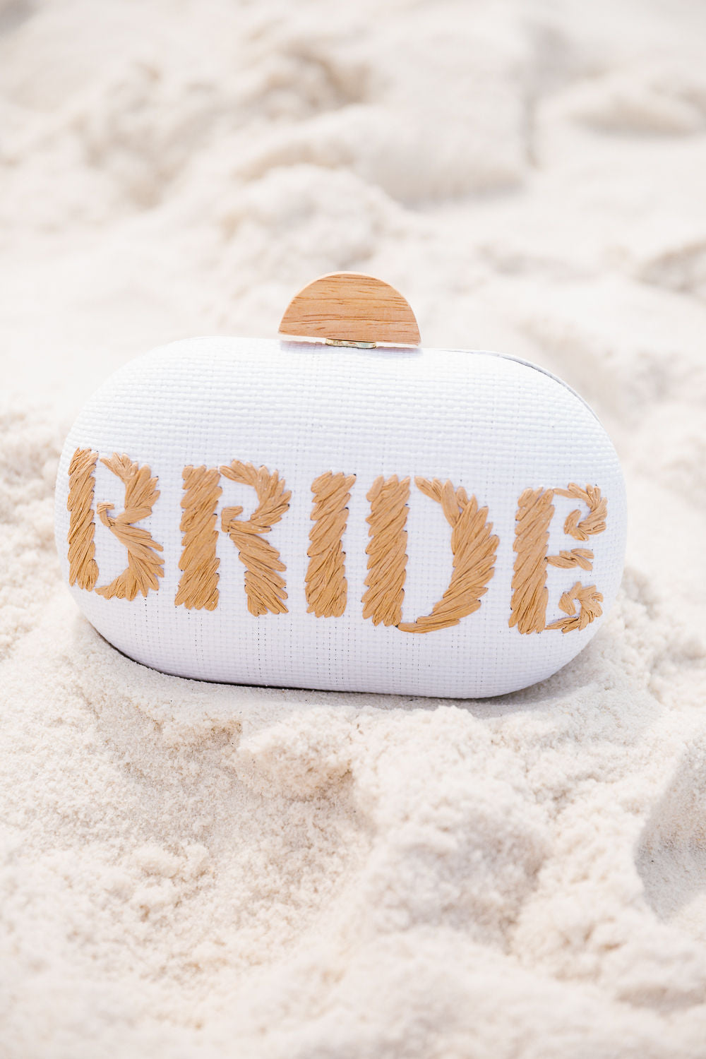 BRIDE WOVEN CLUTCH PURSE Judith March
