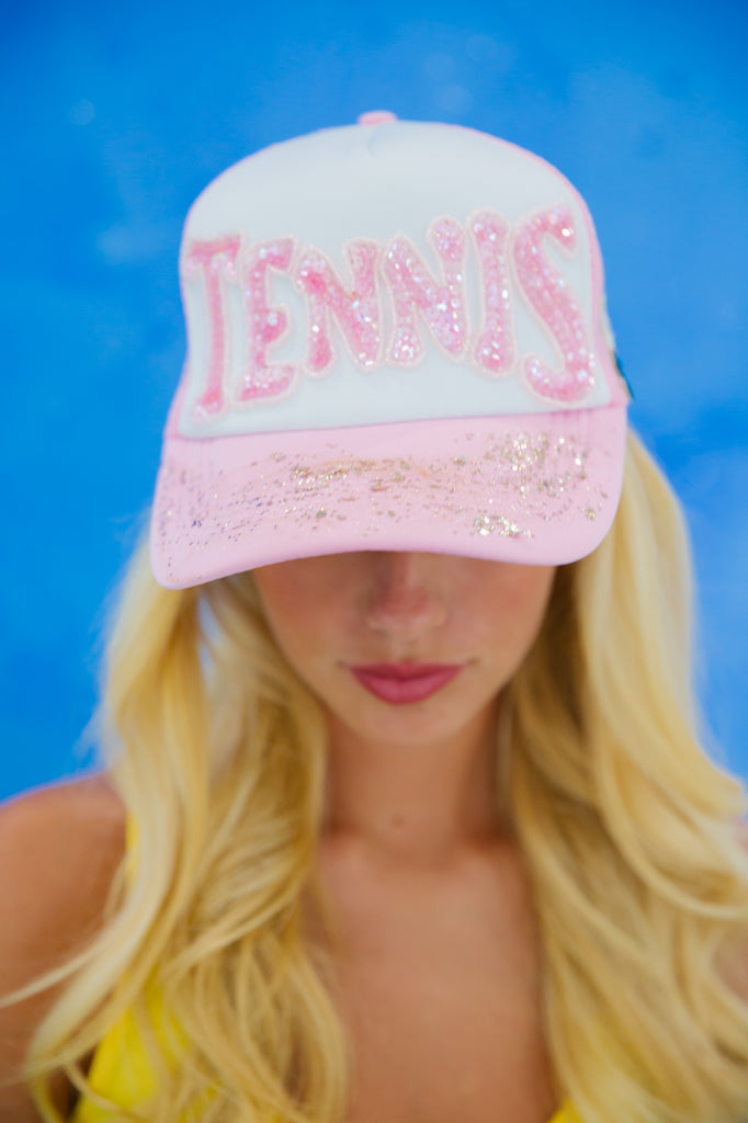 Pink 2024 tennis hat