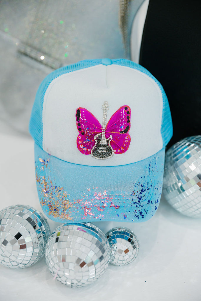 GUITAR WINGS TRUCKER HAT LIMITED EDITION Judith March   