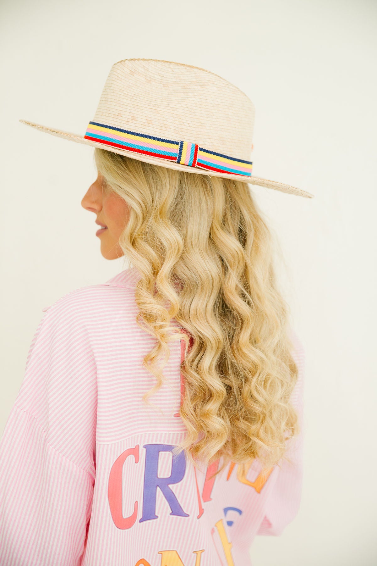 NO CRYING ON THE YACHT SUN HAT HAT Judith March