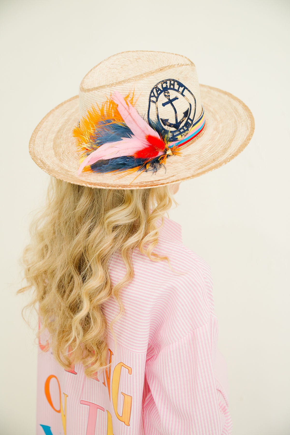 NO CRYING ON THE YACHT SUN HAT HAT Judith March