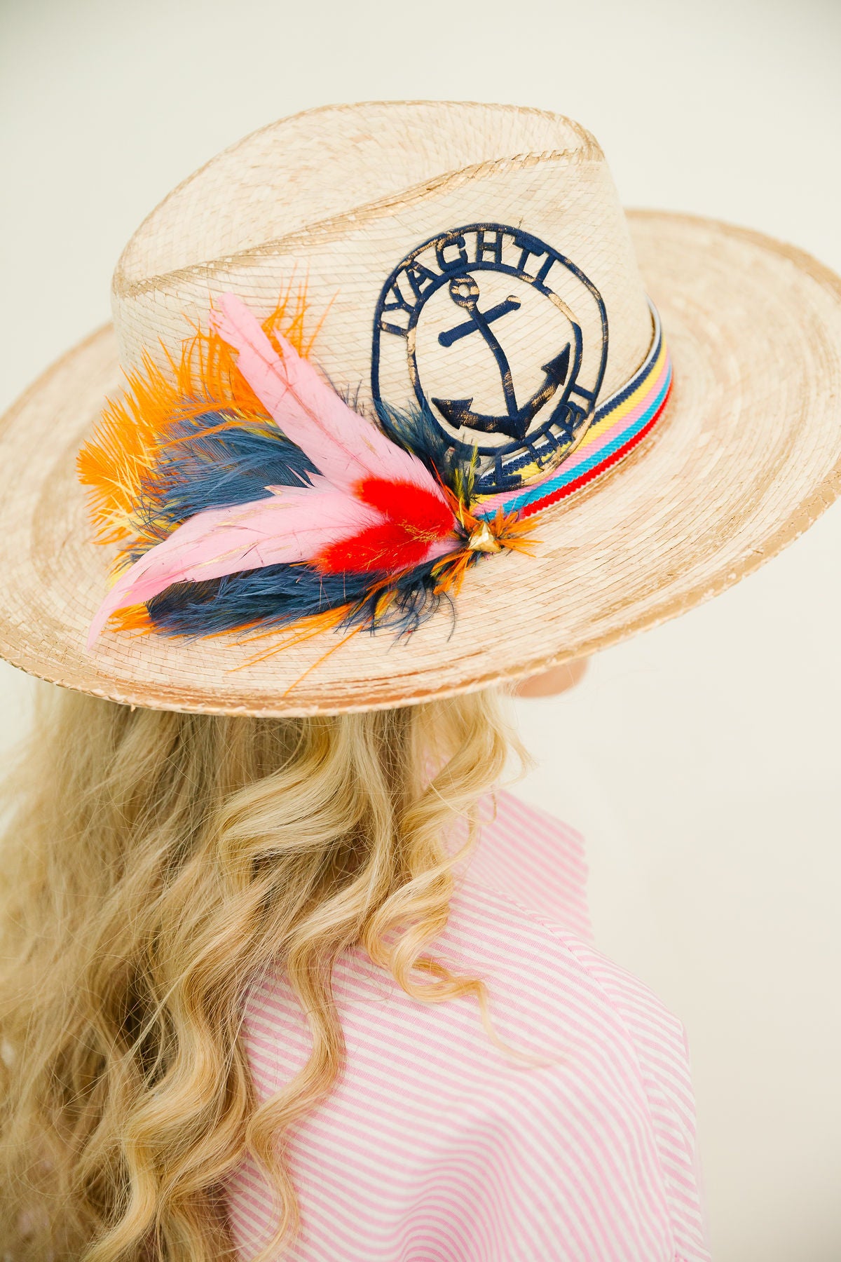 NO CRYING ON THE YACHT SUN HAT HAT Judith March