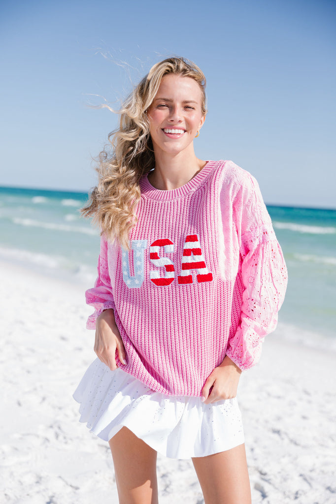UNITED PINK SWEATER