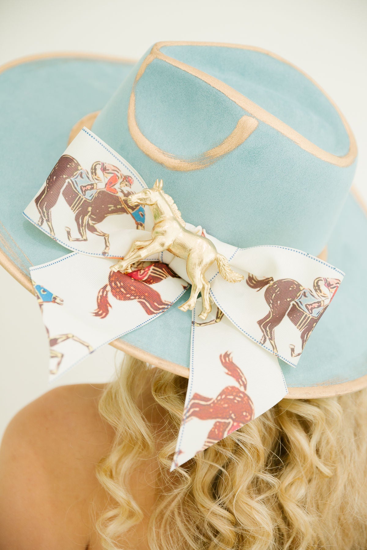 TRACKSIDE DARLING BLUE RANCHER HAT RANCHER HAT Judith March