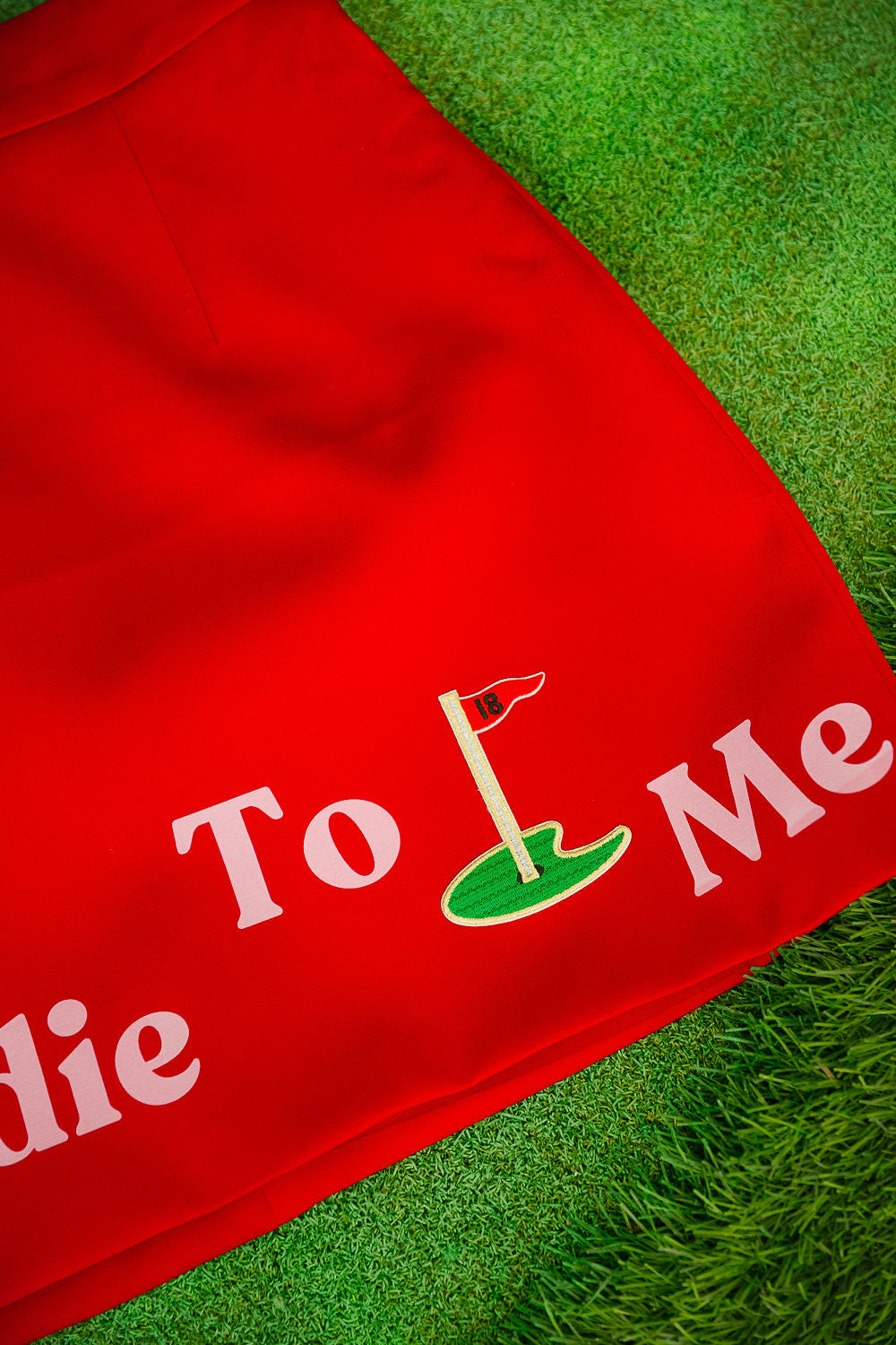 TALK BIRDIE TO ME RED TENNIS SKIRT SKIRT Judith March