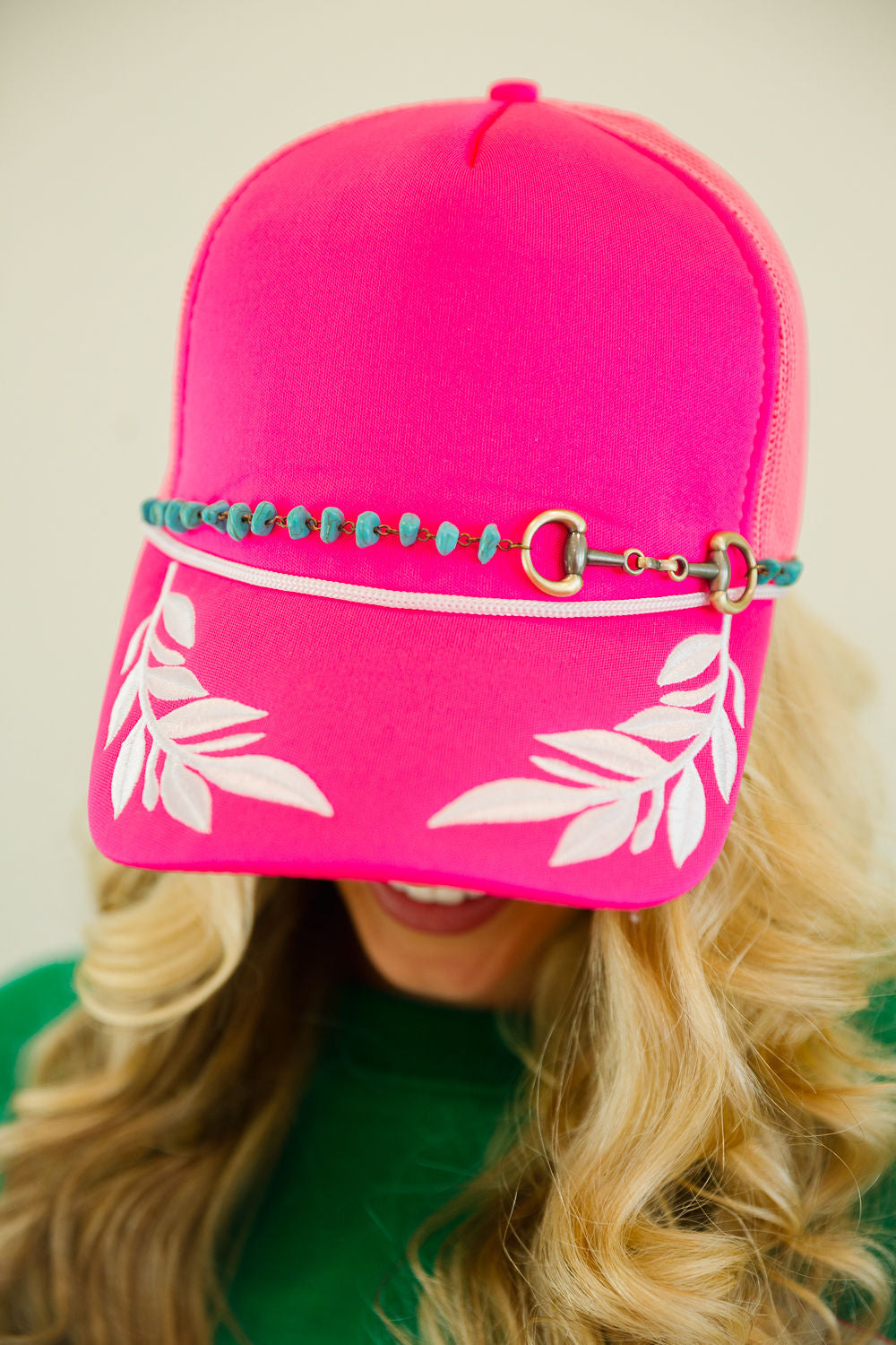 COASTAL COWGIRL PINK TRUCKER HAT TRUCKER HAT Judith March