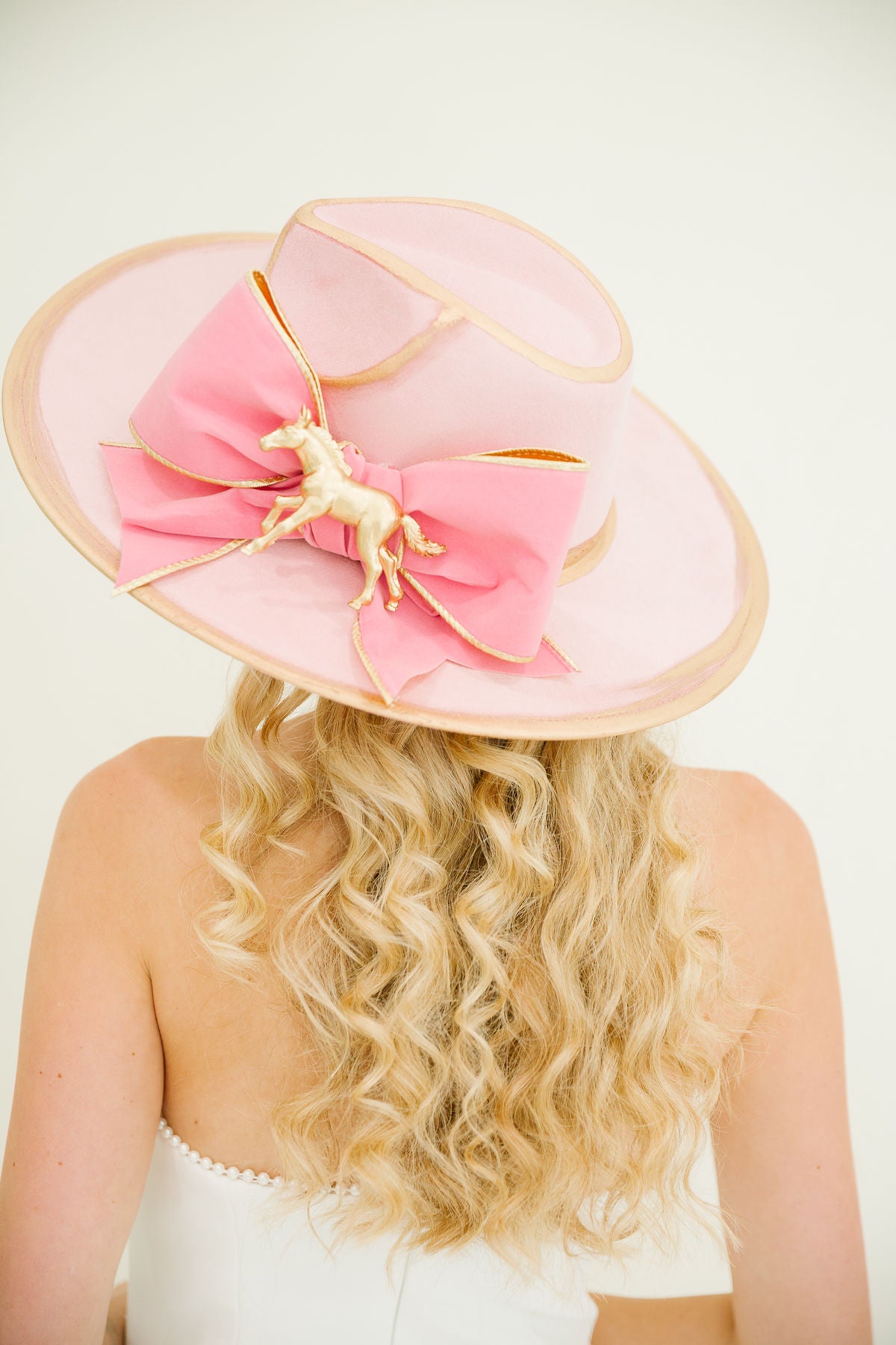 RACE DAY BOW PINK RANCHER HAT RANCHER HAT Judith March