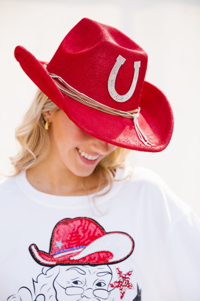 LUCKY YOU SCARLET RANCHER RANCHER HAT Judith March   