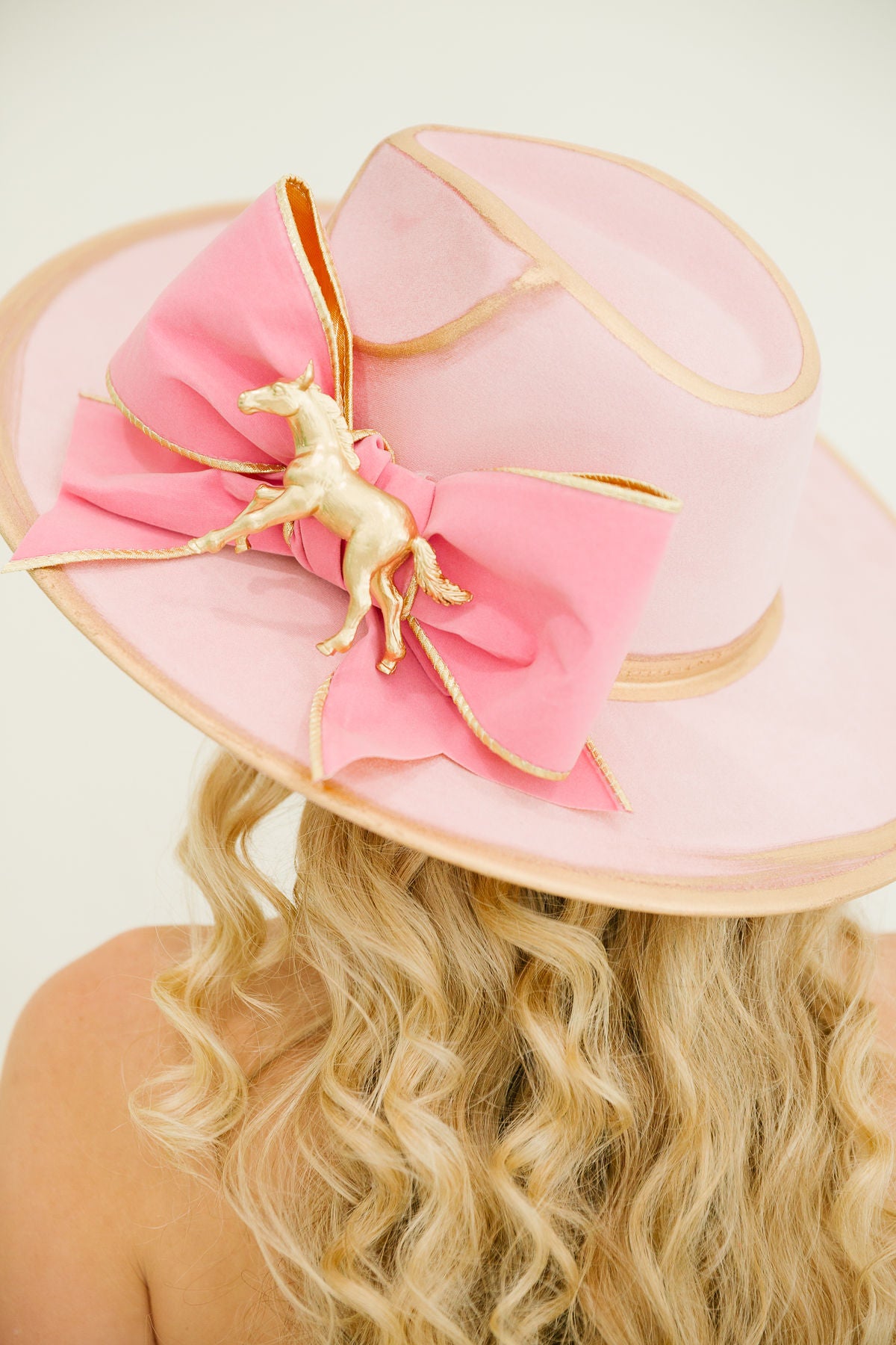 RACE DAY BOW PINK RANCHER HAT RANCHER HAT Judith March