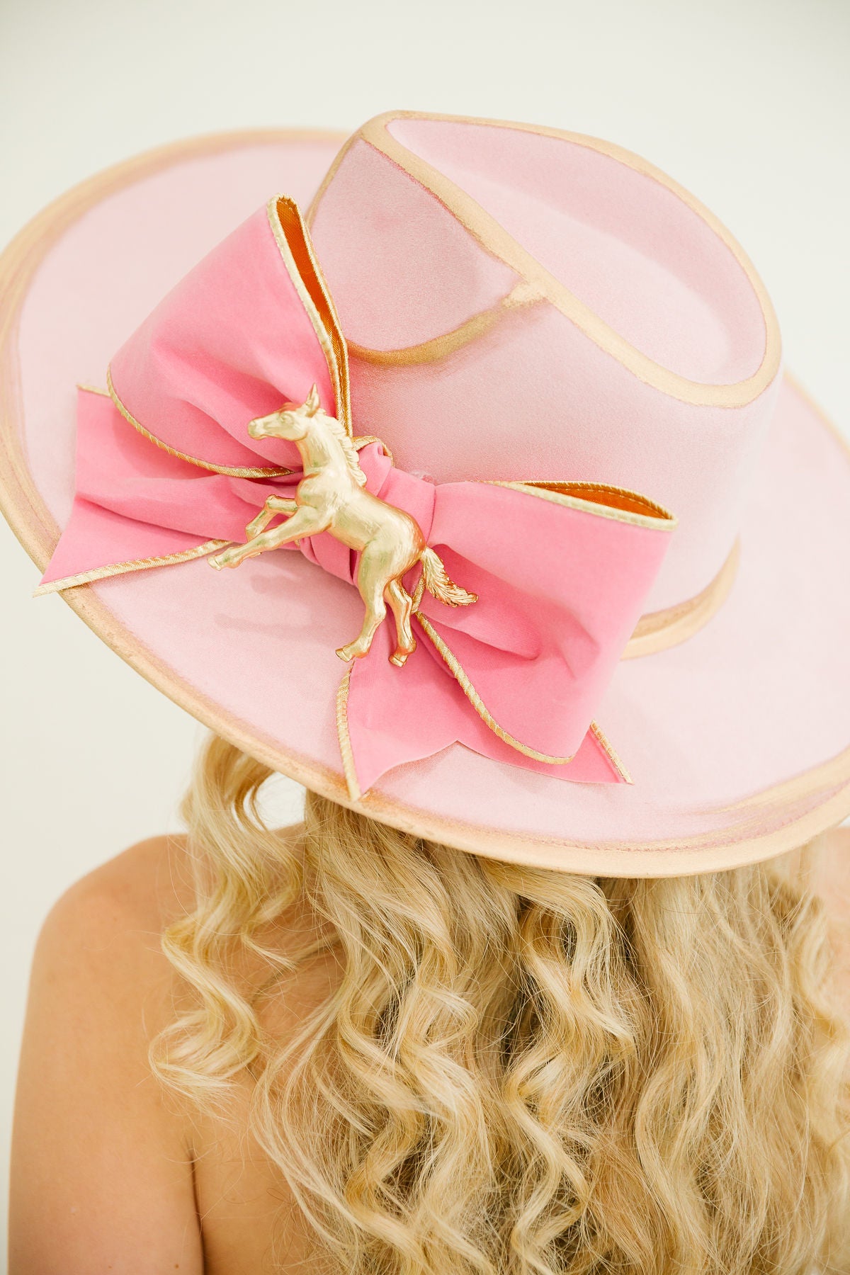 RACE DAY BOW PINK RANCHER HAT RANCHER HAT Judith March