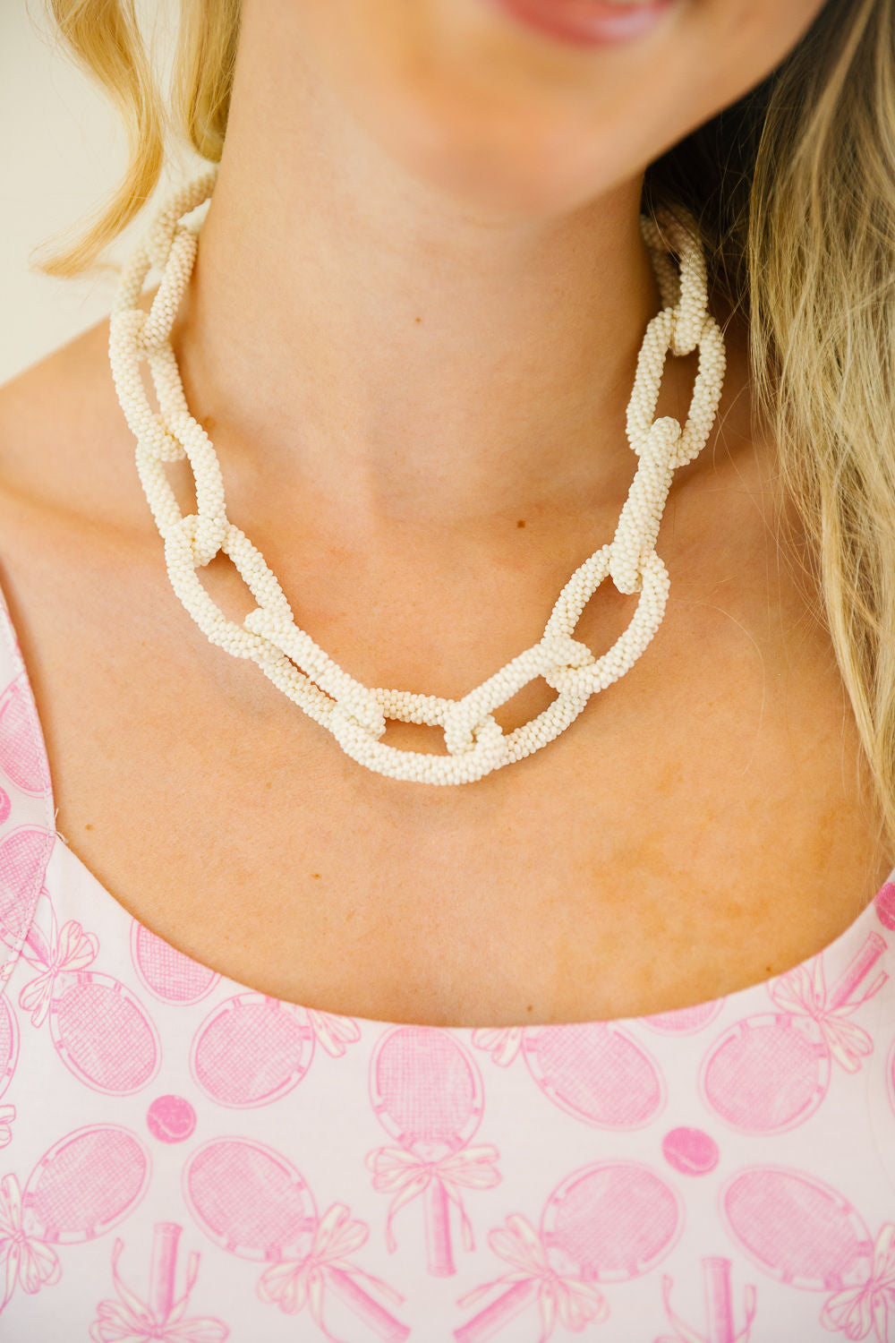 IVORY LINK NECKLACE NECKLACE Judith March