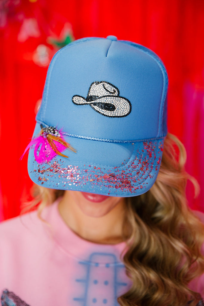 GROUPIE BLUE TRUCKER HAT LIMITED EDITION Judith March Default Title  