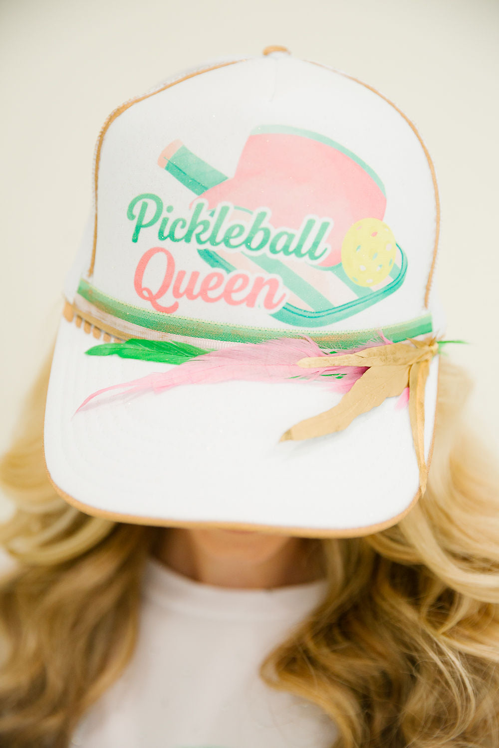 PICKLEBALL QUEEN TRUCKER HAT TRUCKER HAT Judith March