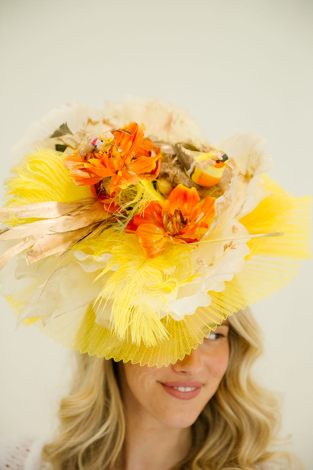 BIRDSONG BLOOM FASCINATOR FASCINATOR Judith March
