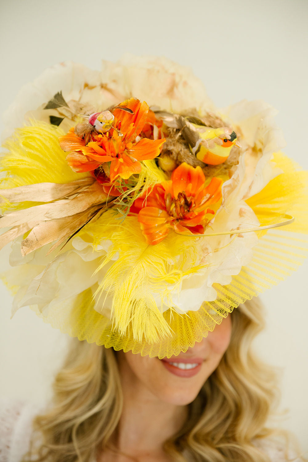 BIRDSONG BLOOM FASCINATOR FASCINATOR Judith March