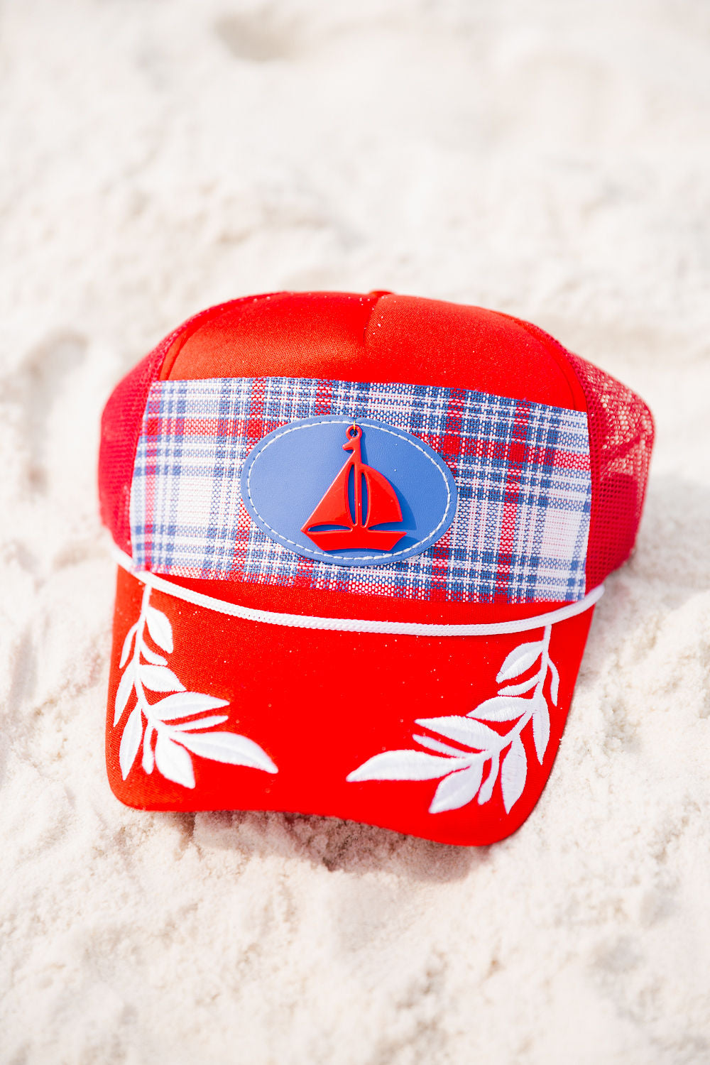 AMERICAN SAILOR RED TRUCKER HAT TRUCKER HAT Judith March