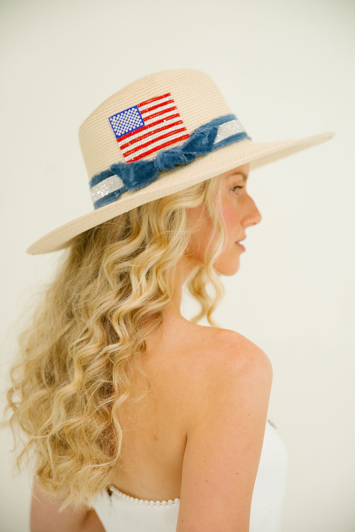 BEACHSIDE PATRIOT SUN HAT RANCHER HAT Judith March