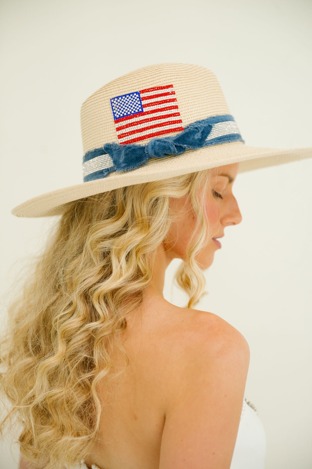 BEACHSIDE PATRIOT SUN HAT RANCHER HAT Judith March