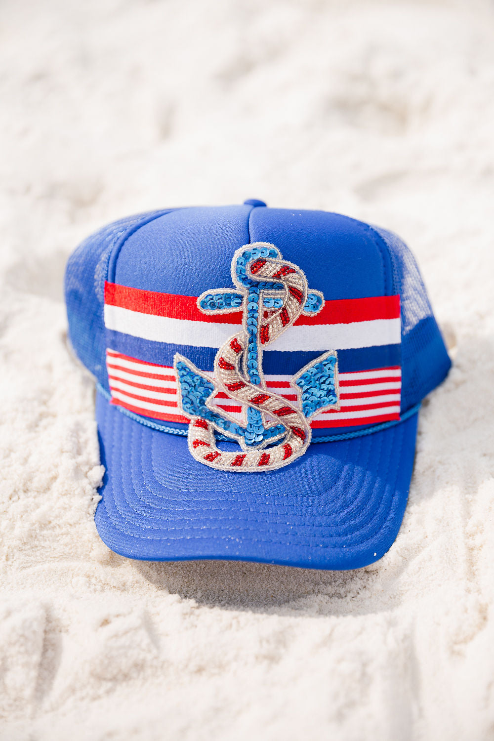 FREEDOM ANCHOR ROYAL TRUCKER HAT TRUCKER HAT Judith March