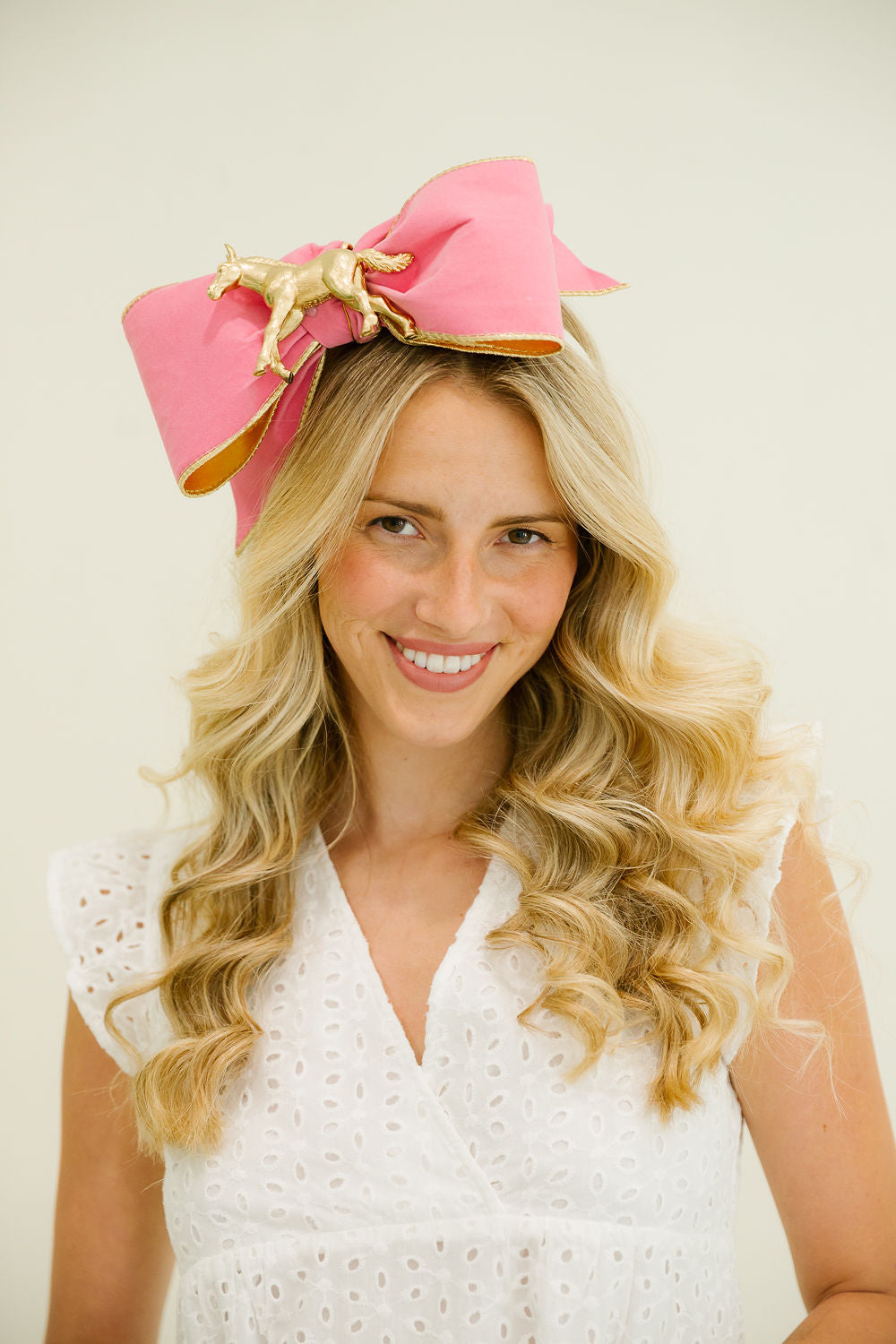 RACE DAY BOW PINK HEADBAND Headband Judith March