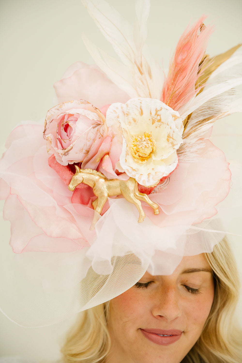 ROSE WHISPER FASCINATOR FASCINATOR Judith March