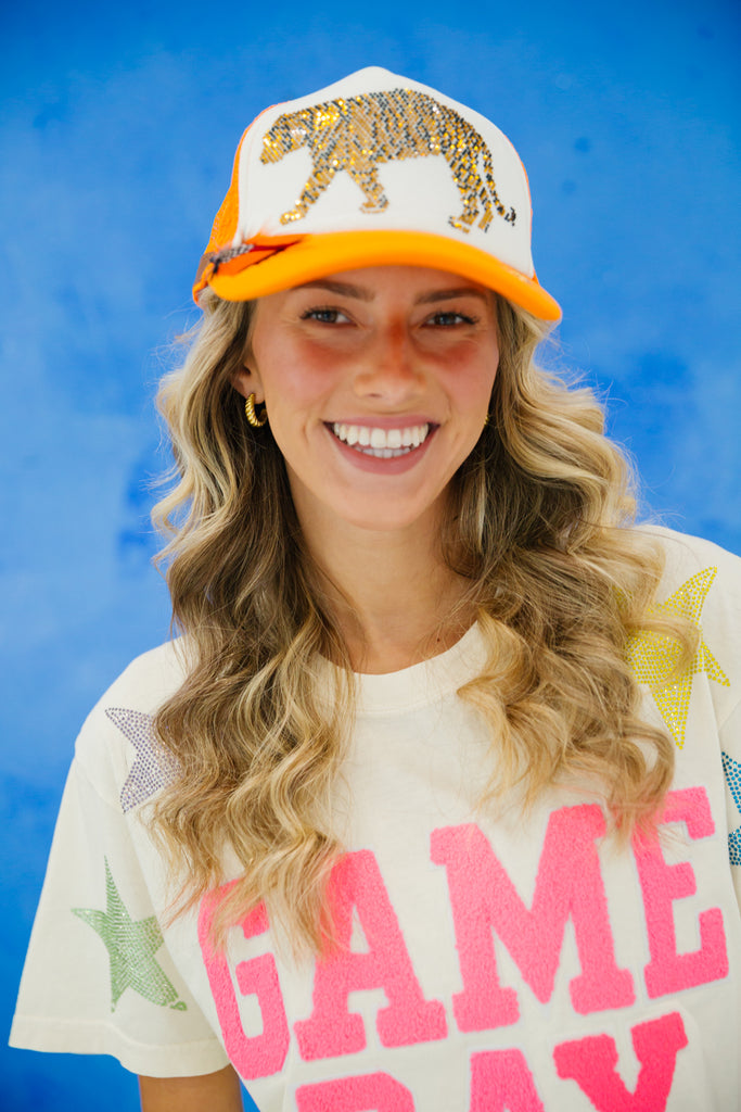 TIGER TOWN TRUCKER HAT gameday23 Judith March   