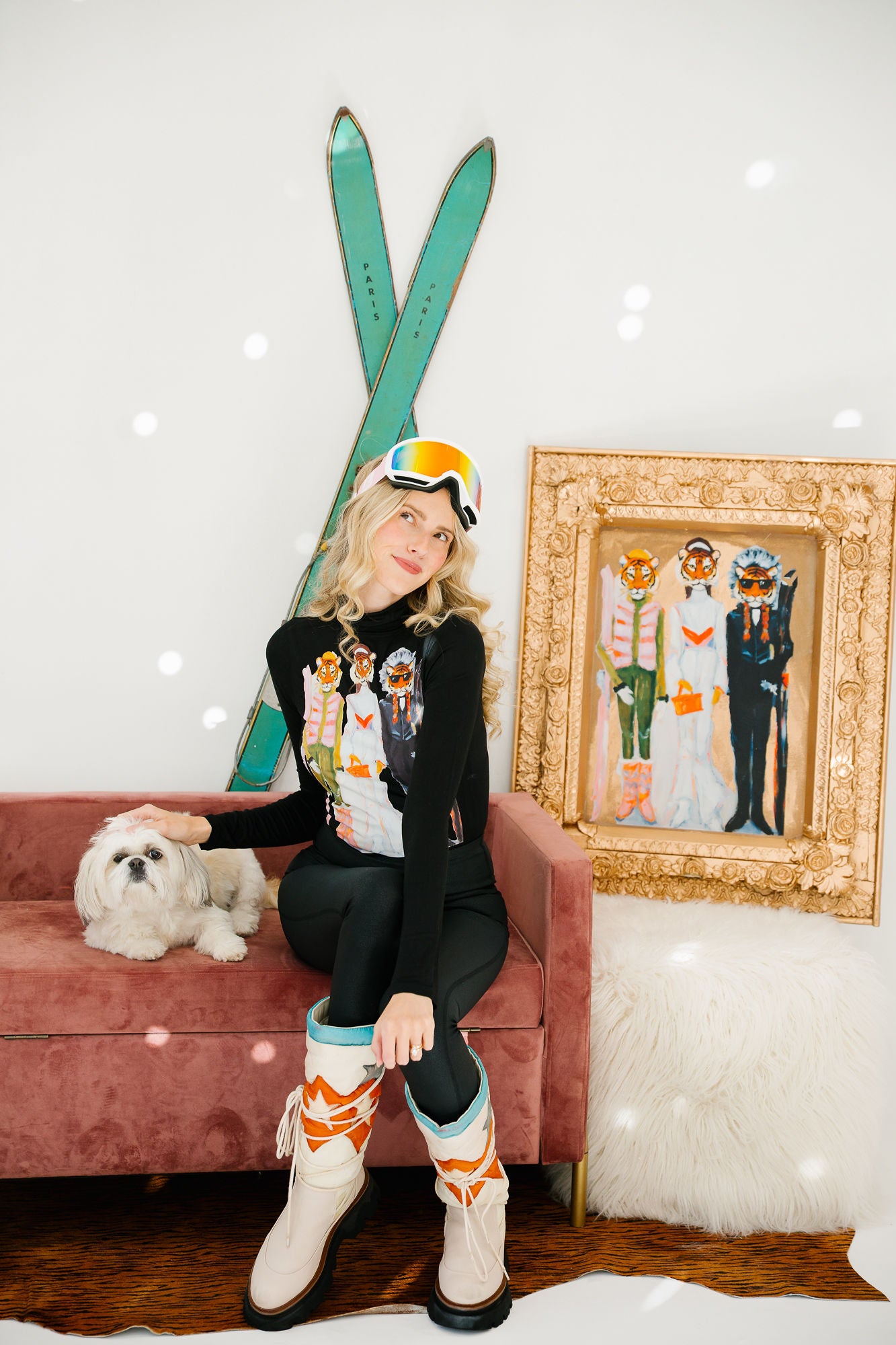 STRIPES & SLOPES BLACK BODYSUIT BODYSUIT Judith March