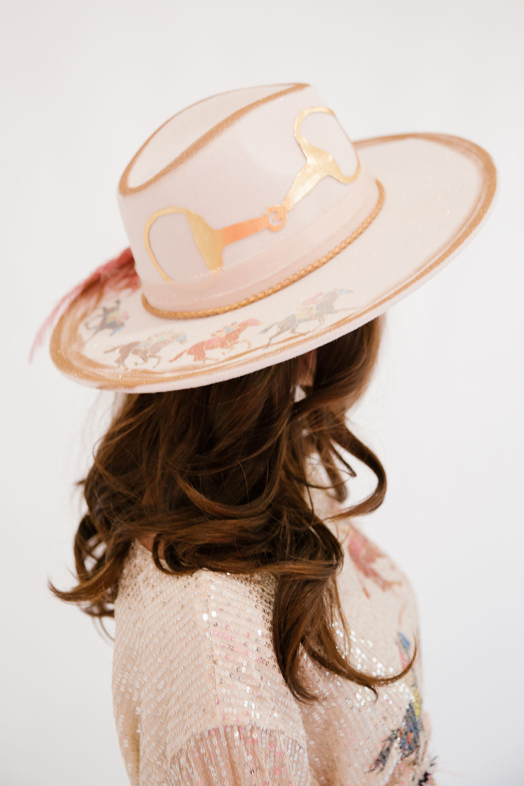 HORSE BIT FLORAL CREAM RANCHER HAT RANCHER HAT Judith March