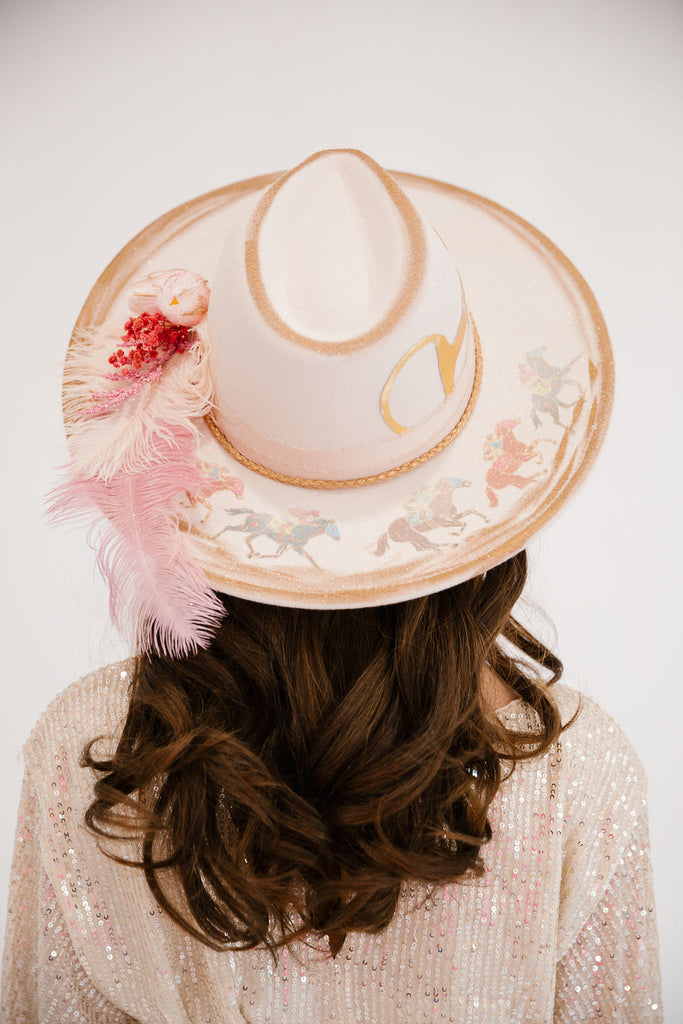 HORSE BIT FLORAL CREAM RANCHER HAT RANCHER HAT Judith March