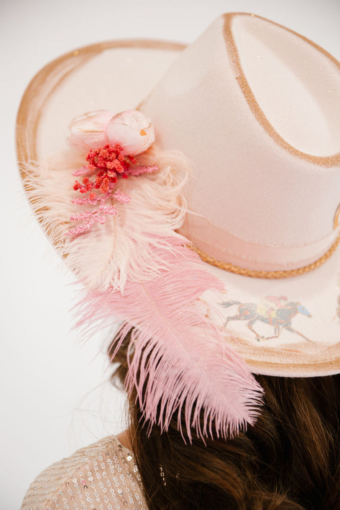 HORSE BIT FLORAL CREAM RANCHER HAT RANCHER HAT Judith March