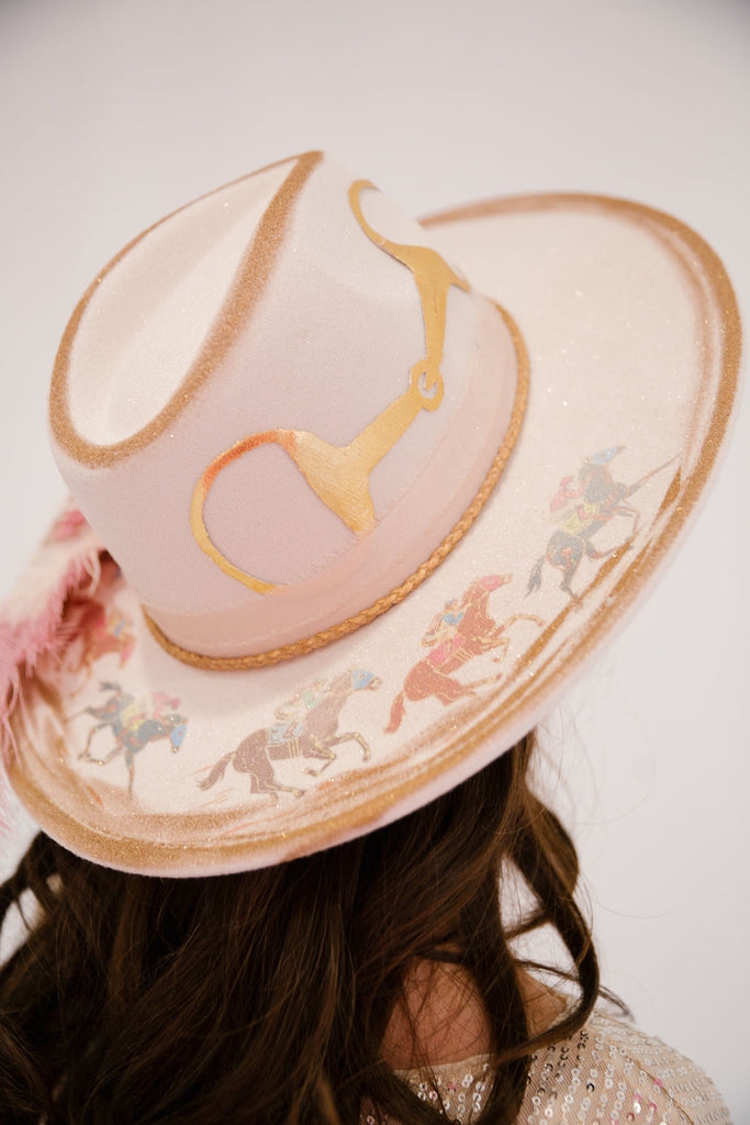 HORSE BIT FLORAL CREAM RANCHER HAT RANCHER HAT Judith March