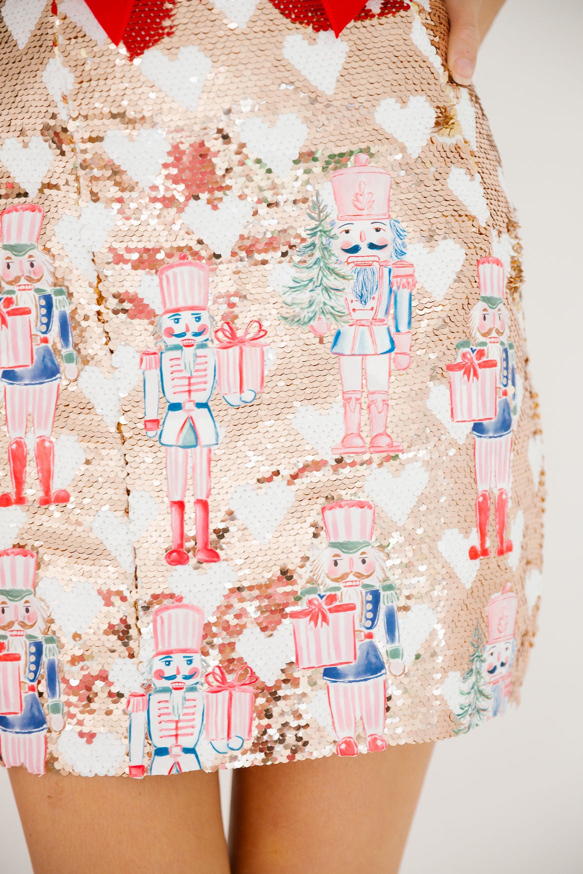 NUTCRACKER BOW SEQUIN DRESS DRESS Judith March