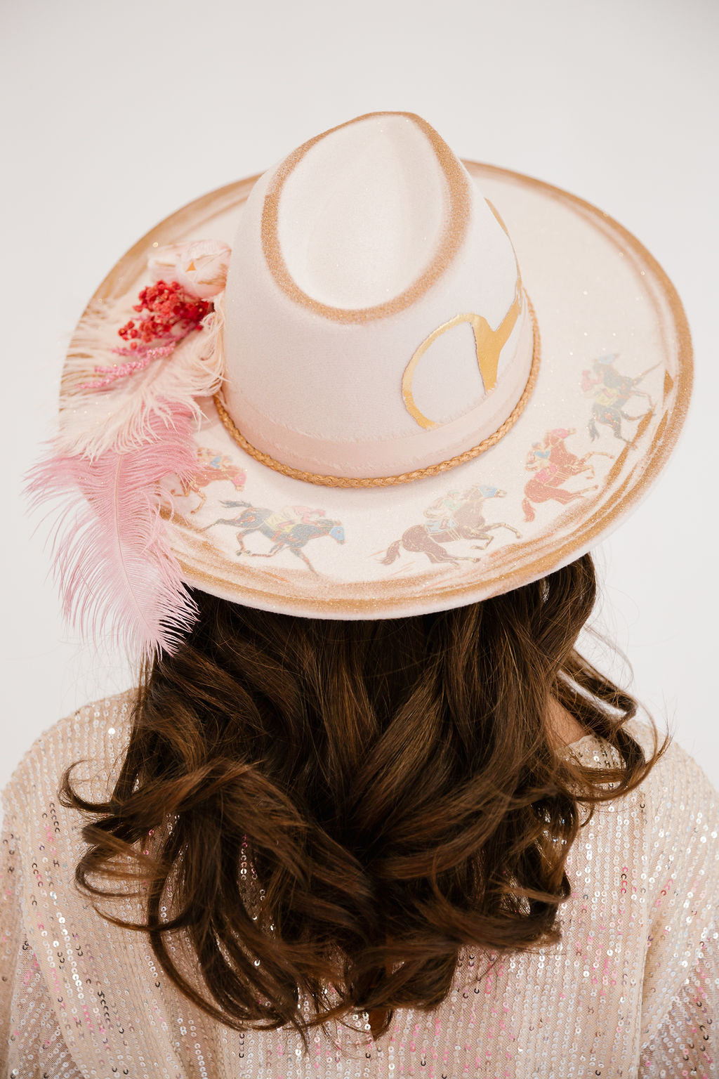 HORSE BIT FLORAL CREAM RANCHER HAT RANCHER HAT Judith March