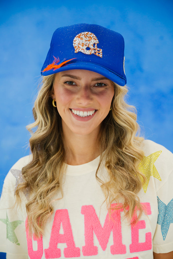 FIGHT ON ROYAL TRUCKER HAT gameday23 Judith March   