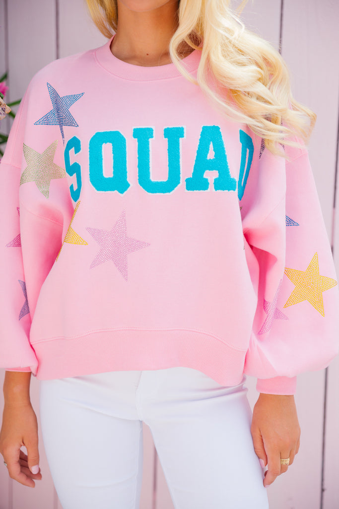 PINK STAR SQUAD PULLOVER