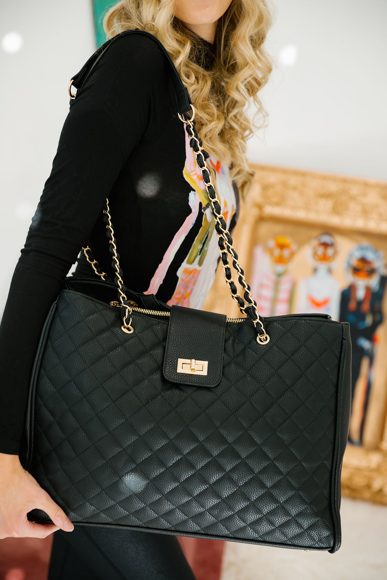 SLOPE NOIR TOTE BAG BAG Judith March