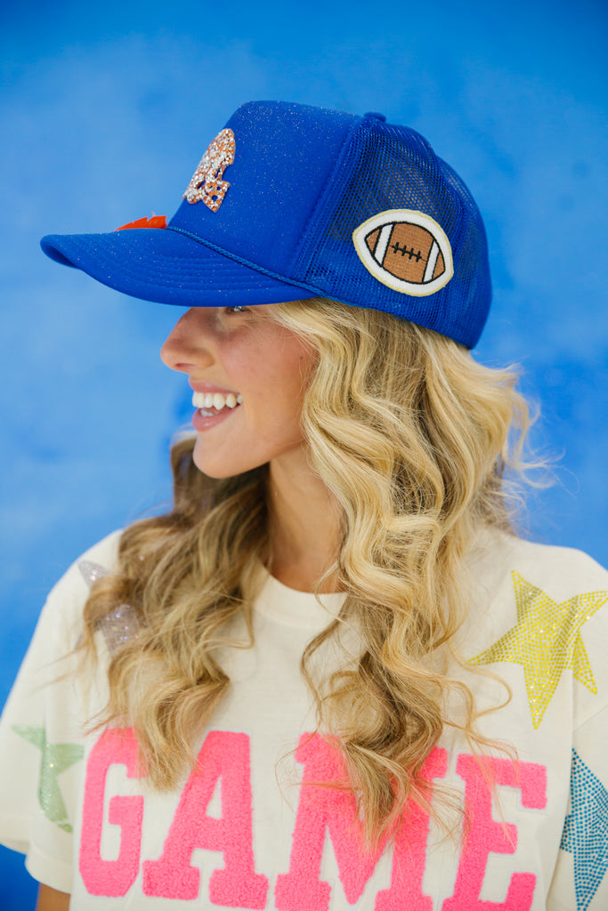 FIGHT ON ROYAL TRUCKER HAT gameday23 Judith March   