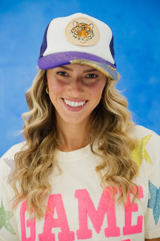 HEAR ME ROAR TRUCKER HAT gameday23 Judith March   