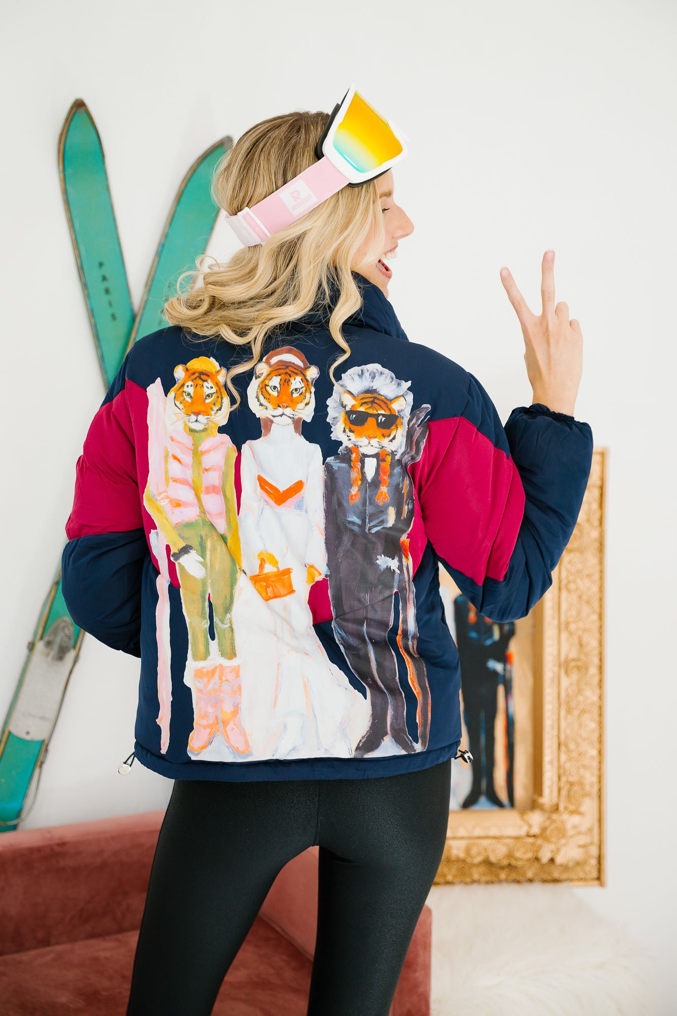 STRIPES & SLOPES PUFFER JACKET JACKET Judith March