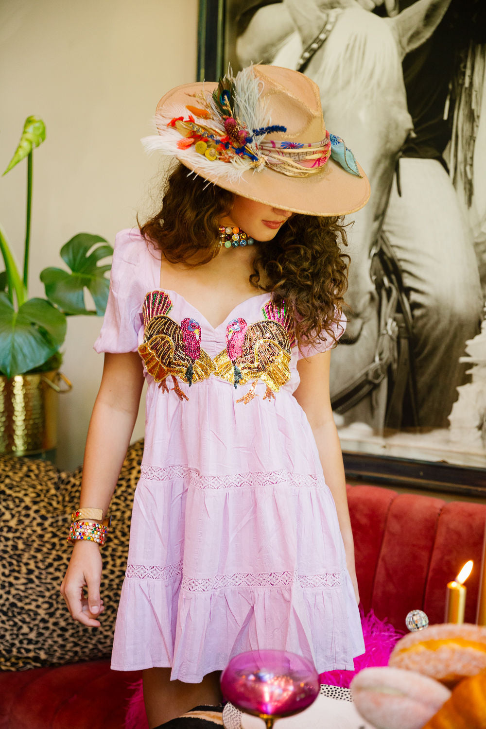 GOBBLE GLAM LAVENDER DRESS DRESS Judith March