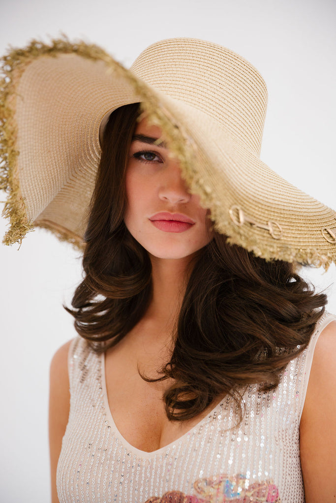 GOLDEN HORSE BIT FLOPPY HAT Sun hat Judith March
