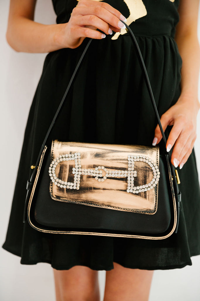 DIAMOND HORSE BIT BLACK PURSE PURSE Judith March